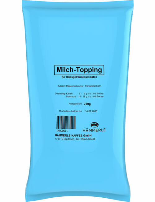 Milch Topping