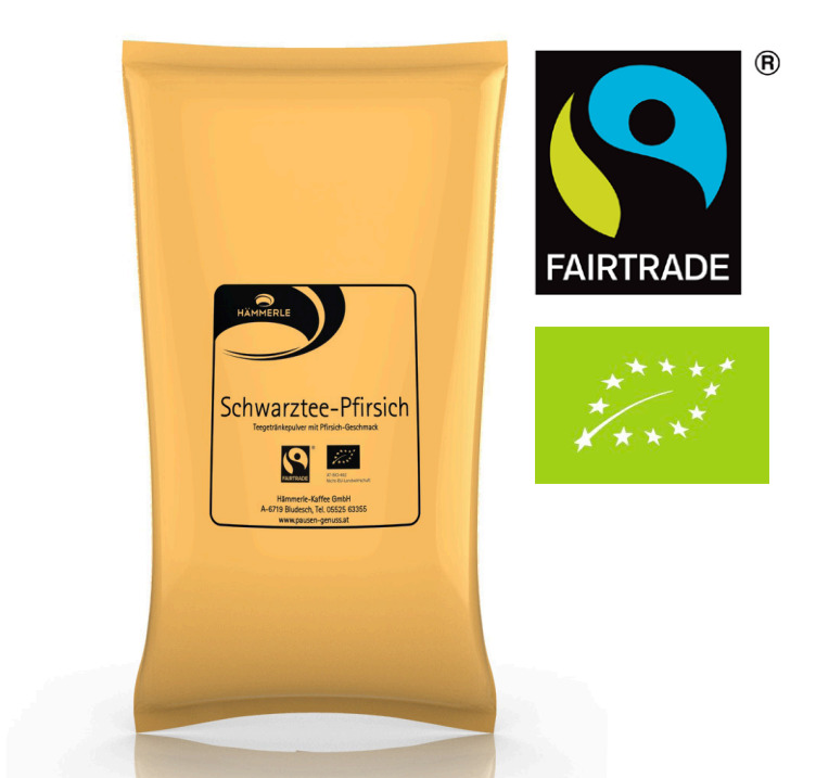 Schwarztee-Pfirsich Fairtrade